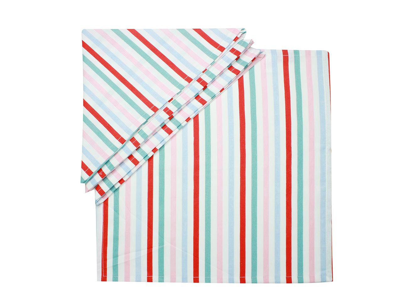 Multicolour Stripe Napkin (16*16 Inches) Set of 4 Pc